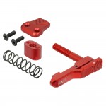 CNC Aluminum Advanced Magazine Release (Style A) (Red) (for MTW M4)