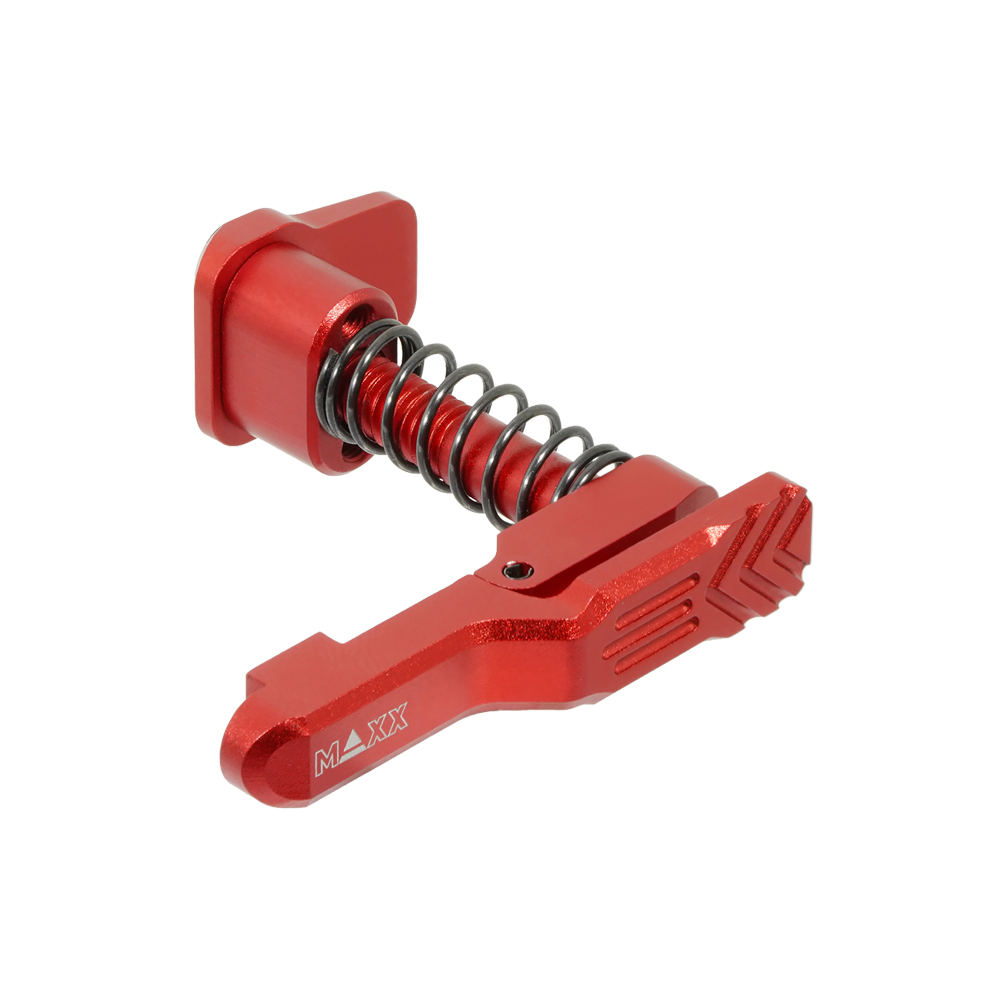 CNC Aluminum Advanced Magazine Release (Style A) (Red) (for MTW M4)