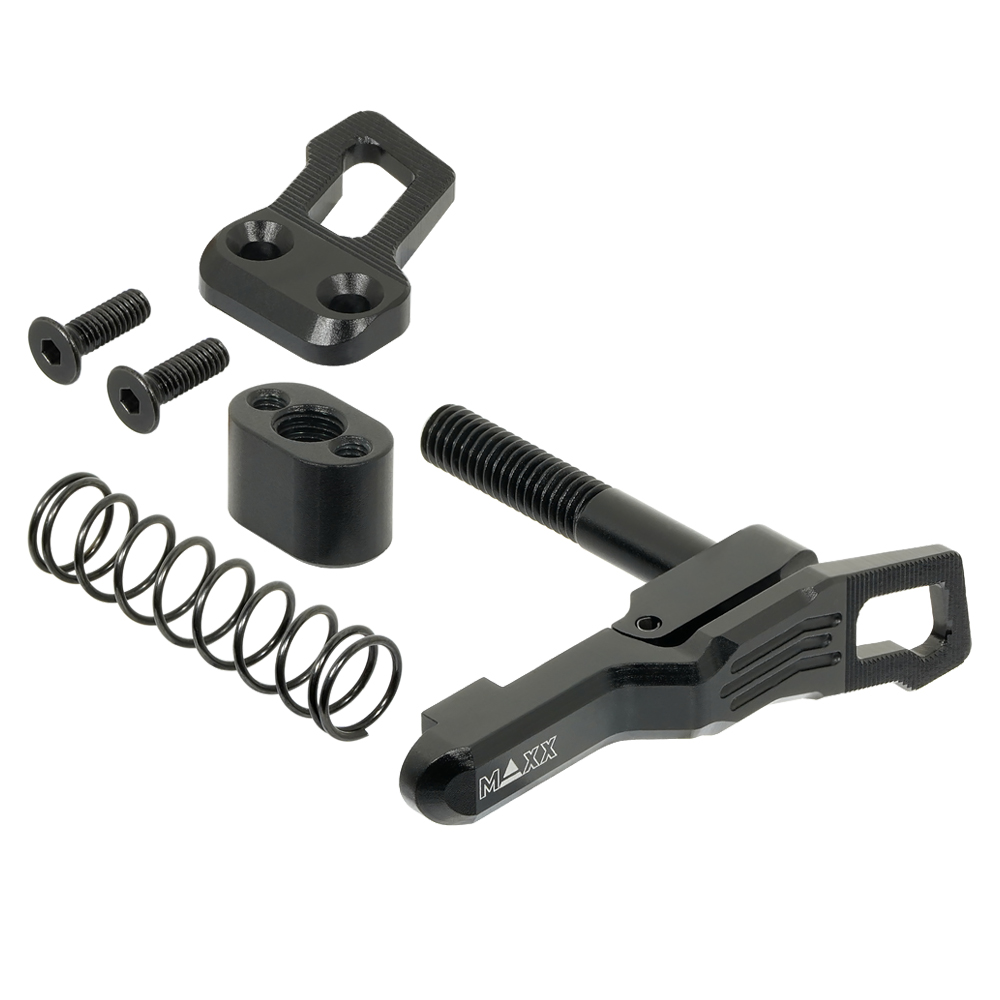 CNC Aluminum Advanced Magazine Release (Style B) (Black) (for MTW M4)