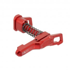 CNC Aluminum Advanced Magazine Release (Style B) (Red) (for MTW M4)