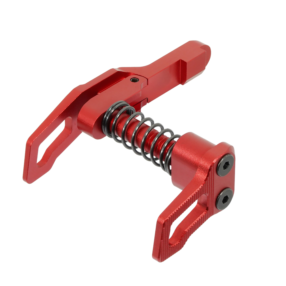 CNC Aluminum Advanced Magazine Release (Style B) (Red) (for MTW M4)