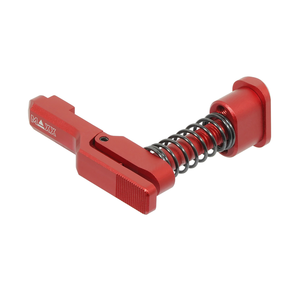 CNC Aluminum Advanced Magazine Release (Style C) (Red) (for MTW M4)